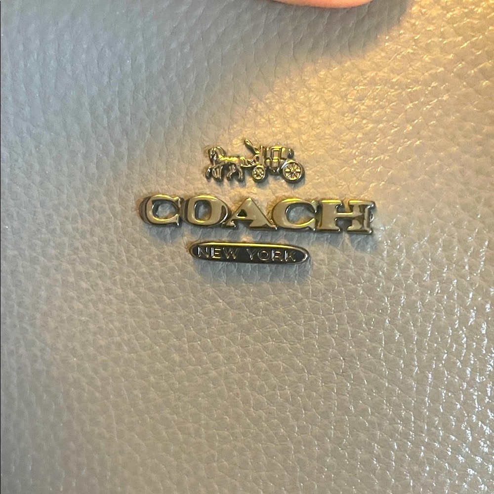 Coach Charcoal Leather Tote - Picture 2 of 10